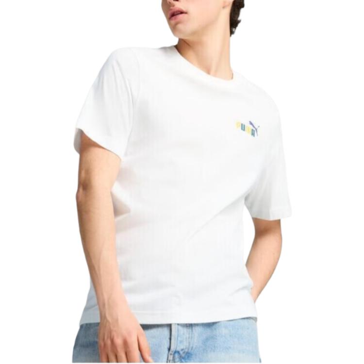 Puma Graphics Sports Club Casual Short Sleeve Graphic T-Shirt Men Tops 692998-02