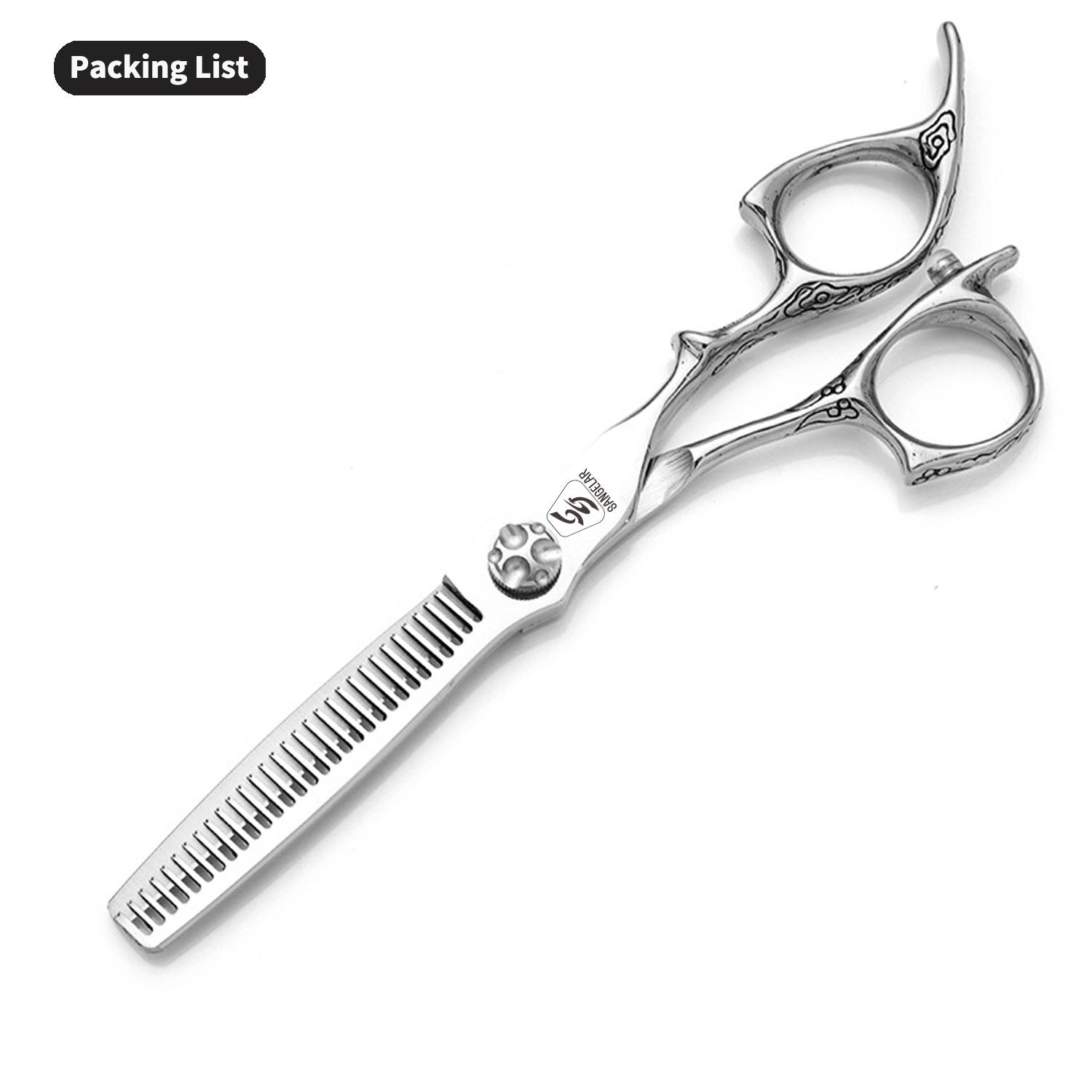 

Sangelar 6 дюймовые парикмахерские ножницы высшего качества, самые популярные парикмахерские ножницы для придания формы волосам, серебристый цвет, горячая дизайнерская ручка 6 Thinning серебряный