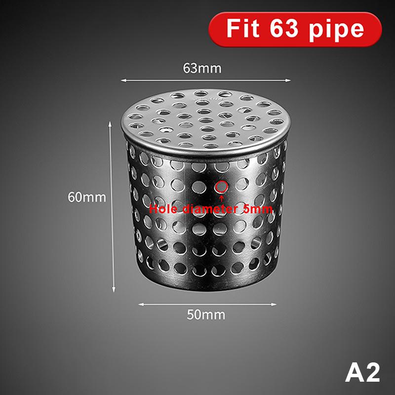 304 Stainless Steel Drain Cover Anti Clogging Hair Trap Removable Filter Screen for Bathroom Floor Universal Fit