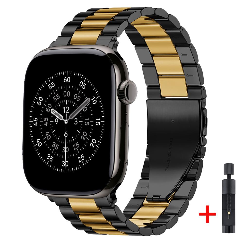 Metallarmband für Apple Watch Strap 46mm 42mm 45mm 44mm 40 41mm Ultra 3 2 1 49mm Modearmband iWatch Serie 11 10 9 8 7 6 5 SE3
