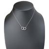 Used TIFFANY&Co. Necklace Interlocking Circle 1837 Silver925 4.4g Silver Pendant