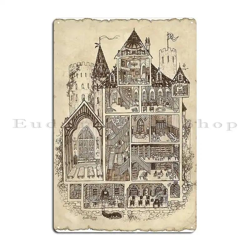 Magic School Metal Plaque Decoration Designs Garage Decoration Decoration Plaques Tin Sign Poster