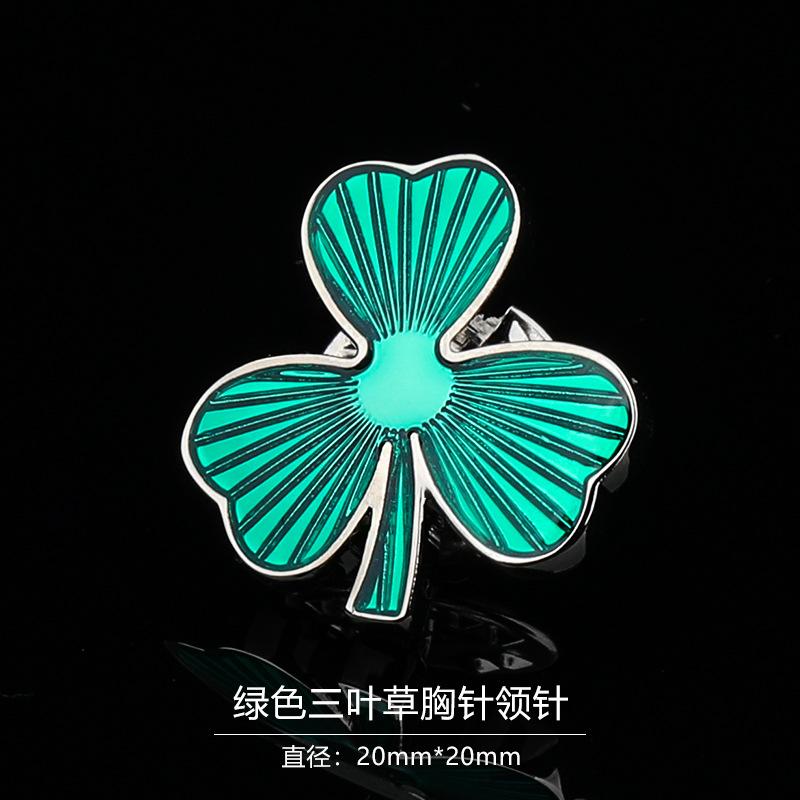 Gift Box Men'S Fashion Temperament Crystal Brooch Collar Pin Suit Brooch Collar Pin Trend Corsage