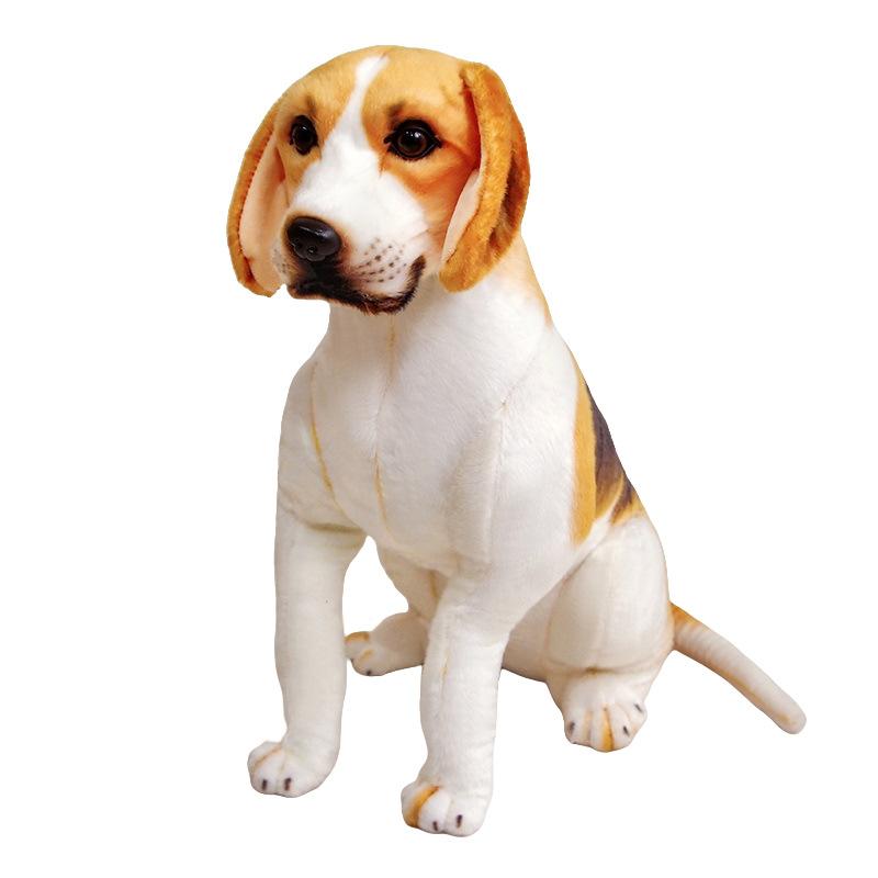 Simulation Beagle Doll Large Dog Plush Toy Doll Living Room Ornaments Shooting Props Dolls Gifts