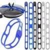 5Pcs Reusable Silicone Binding Strap Adjustable Lunch Box Lid Fixing Band Multi Purpose Elastic Strap For Kitchen Travel Outdoor