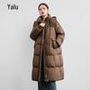Yalu Women's Long Hooded Winter Down Jacket