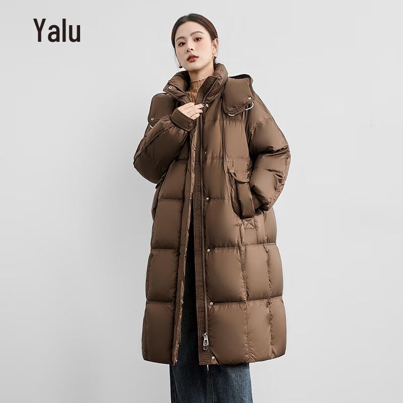 Yalu Women's Long Hooded Winter Down Jacket