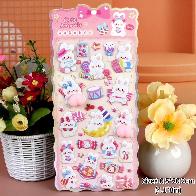 Funny Puppy Shiba Inu Dog Sticker 3D Cute Dog Silicone Belly Puppy Stickers Mobile Phone Decoration Party Favor Kids Gifts