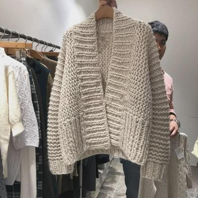 2023 Dongdaemun Autumn/Winter Women's Loose Knit Cardigan Sweater