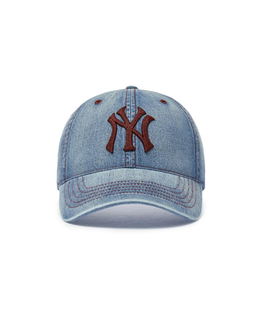 Emelbi Basic Denim Unstructured Ball Cap Ny (L.Blue)