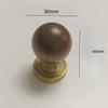 French Luxury, Cabinet Door Handle, Wardrobe Door Drawer, Antique Style, Walnut Wood, Round Ball, New Chinese Style, Pendant Small Handle