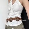 Western Retro Ethnic Waist Chain: Versatile Korean Style Woven Jeans Belt