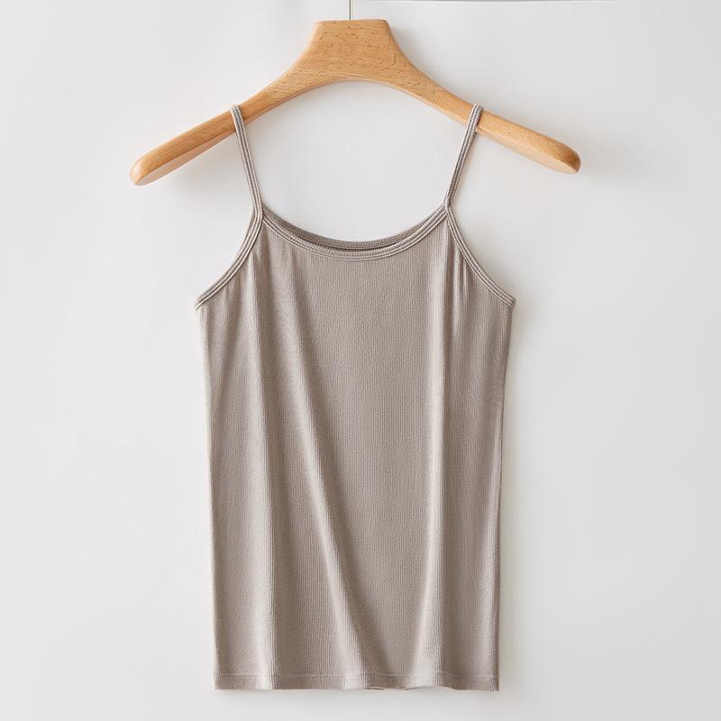 Übergröße Damen Racerback Spaghetti-Träger Tanktop - Anti-Expositions Ärmellose Unterwäsche