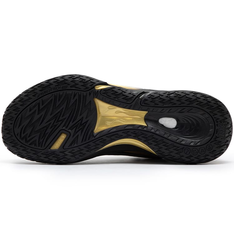361 LIGHT UP Game Ready Low top Basketball Shoes Men's Black Gold 572431111-10