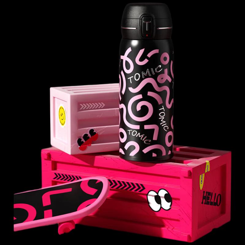 TOMIC Pure Titanium Pop-up Lid Thermos