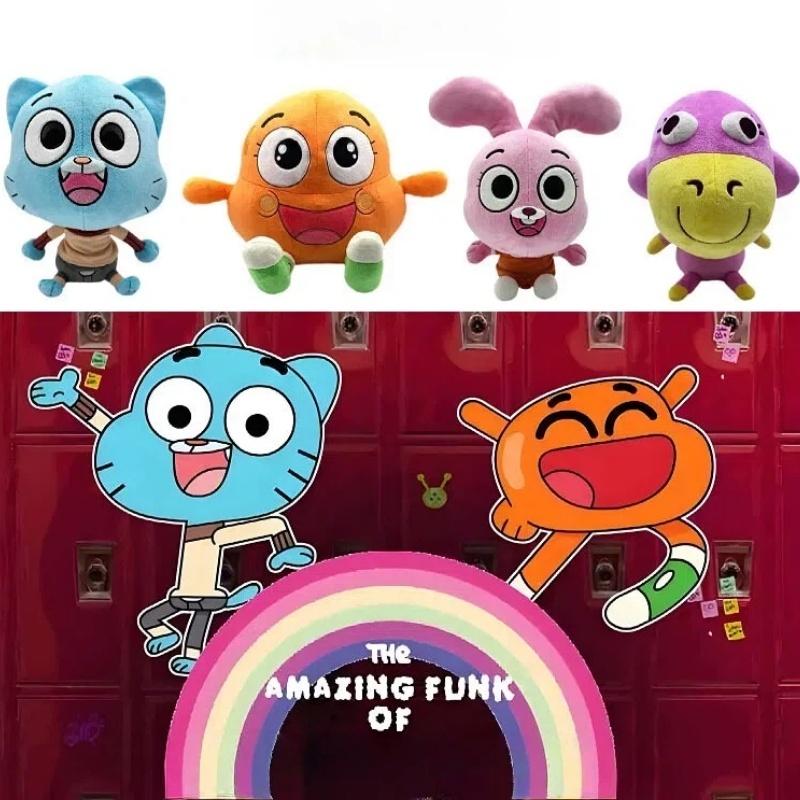 2026 World Of Gumball Plush Game Merchandise Darwin Anais Pearl Cat Stuffed Doll Creative Toy Festival Gift For Kids