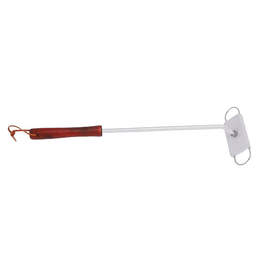 Grill Branding Iron Set with Wooden Handle, Interchangeable Letters for Steak Burger Marking, Stainless Steel Grill Branding Tool