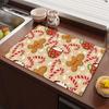 Cartoon Christmas Diatom Mud Water Absorbent Mat - Coffee Machine Heat Insulation & Kitchen Draining Anti-Slip Mat