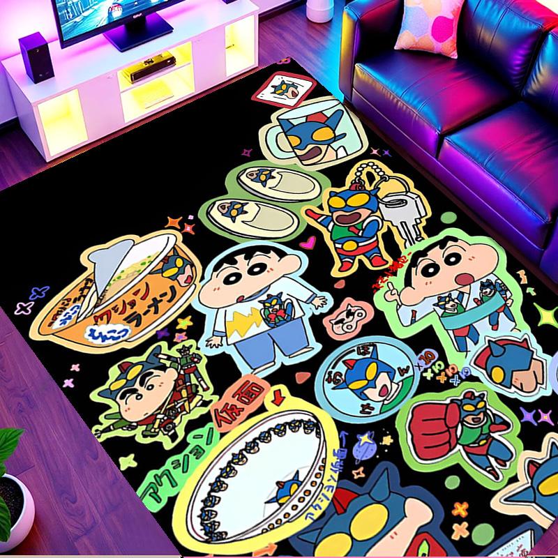 Cartoon comics Print Rug, Washable Floor Carpet, For Entryway Dorm Laundry Room Office Study, Home Decor Birthday Christmas Gift