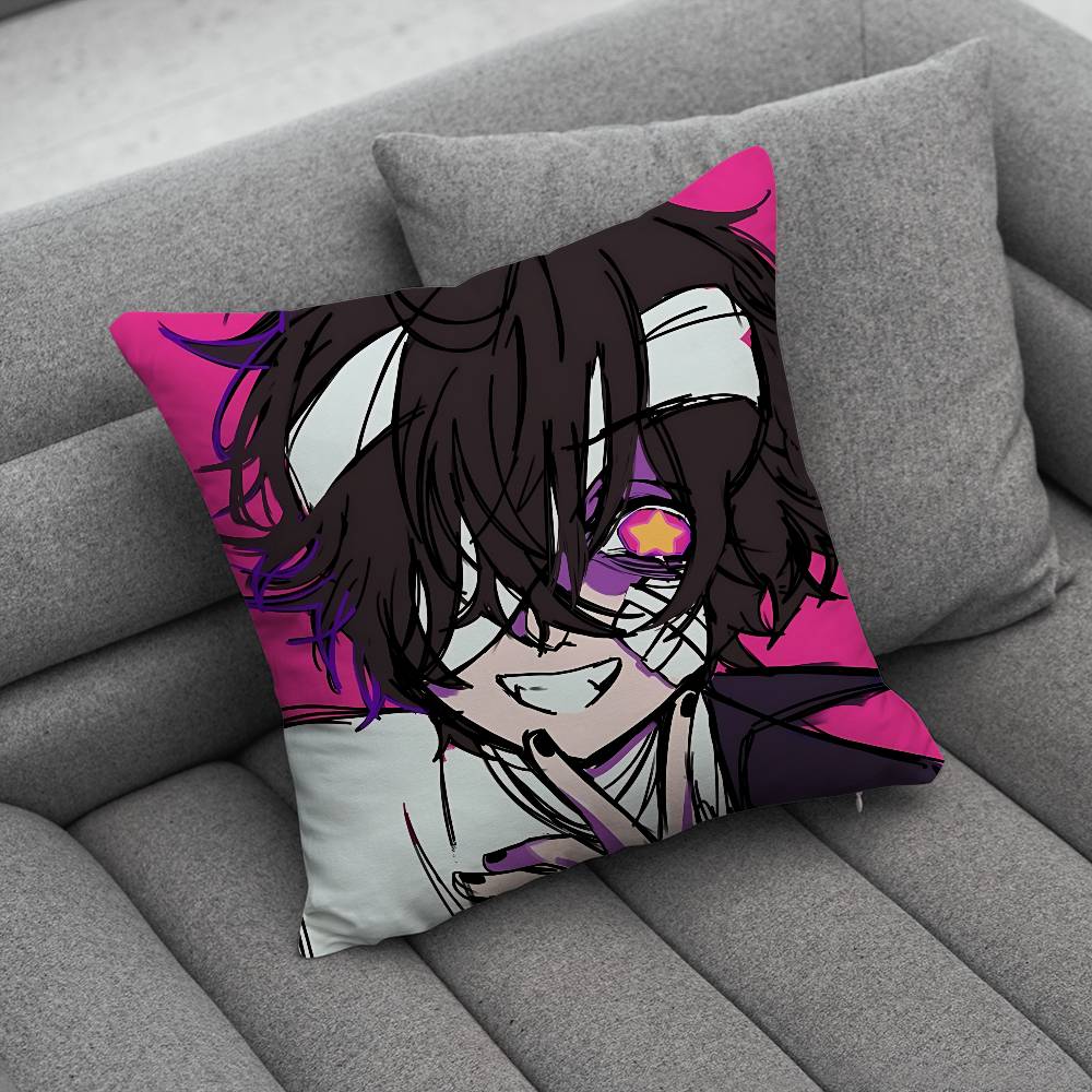 Cartoon Character Dazai OOsamu Pillow Case Pillowcase Home Sofa Cushions Car Cushions Pillowcover Office Pillowshell Pillow