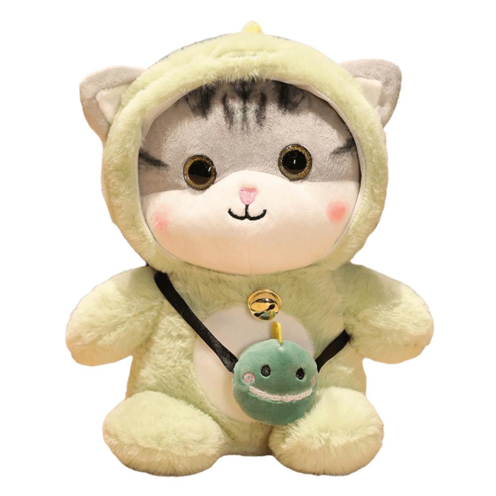 

Bell Feature Stuffed Animal Toy Kawaii Design Cat Plush Toy Cartoon Cat Doll Birthday Present 30cm-Style 3