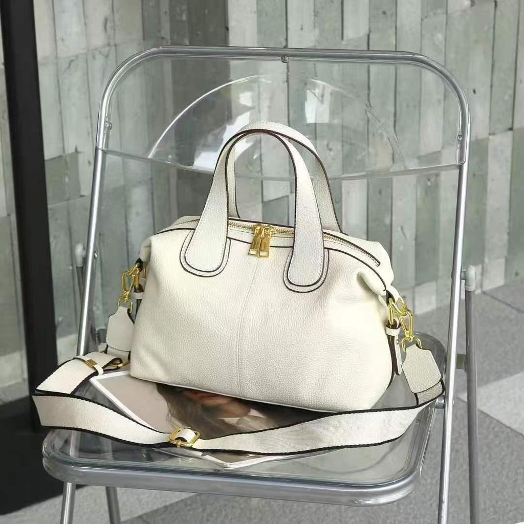 Borsa a tracolla in vera pelle di lusso - Grande capacità, Borsa a mano da donna in pelle di mucca premium
