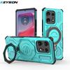 KEYSION Shockproof Magnetic Case for Motorola Edge 50 Pro 5G Upright Live Metal Ring Stand Phone Back Cover for MOTO Edge 50 5G