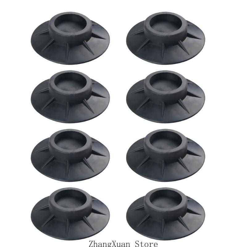 Set of 8 Laundry Machine Foot Protectors Washer Floor Guards Plastic Washer Grip Absorb Shock for Quiet Operation 3XUF