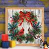 Diamond Painting Cross Stitch Christmas Wreath Diamond Embroidery Bird Mosaic Sale Cartoon Handmade Gift Craft Kit