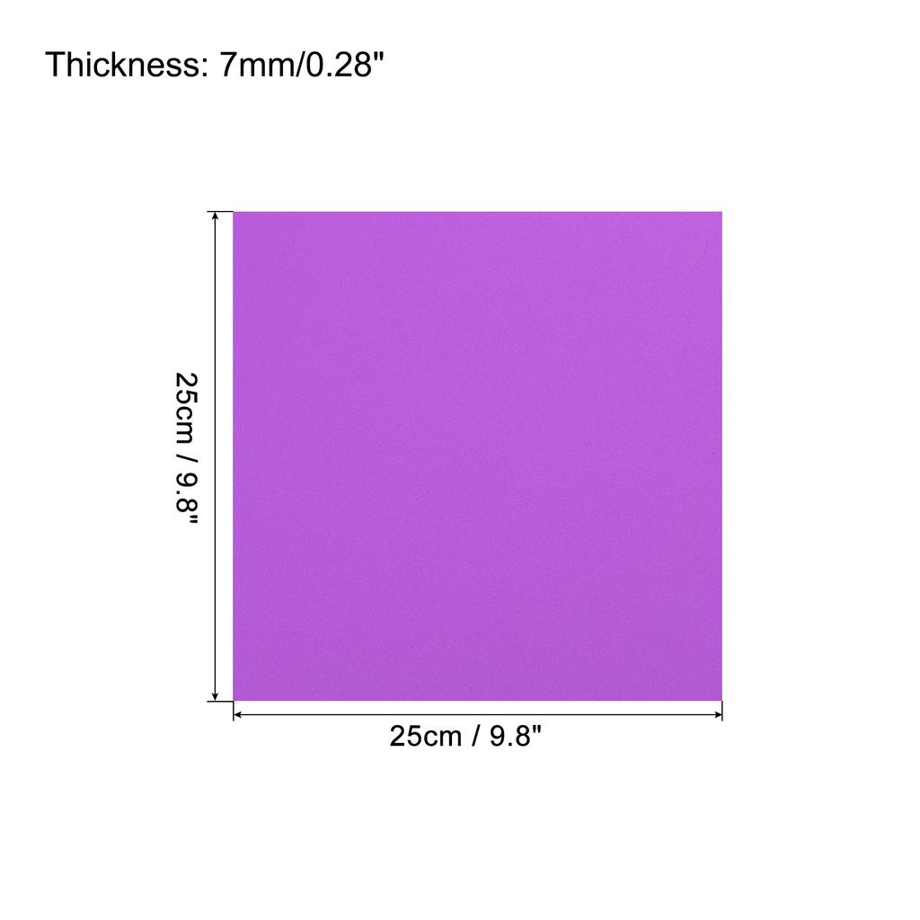 EVA Foam Sheets Orange 9.8 Inch x 9.8 Inch 3/5/7/10mm Thick Crafts Foam Sheets for Costumes, Arts and Crafts Projects