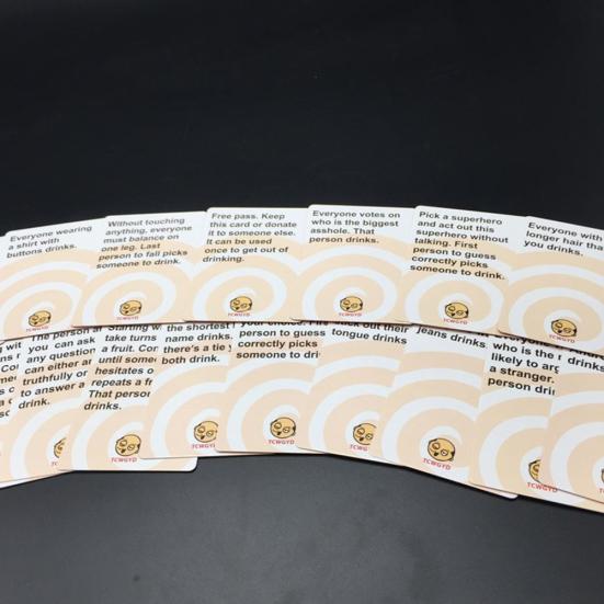 100 Sheets Get You Drunk Cards Fun Adult Drinking Board Game Party Supplies