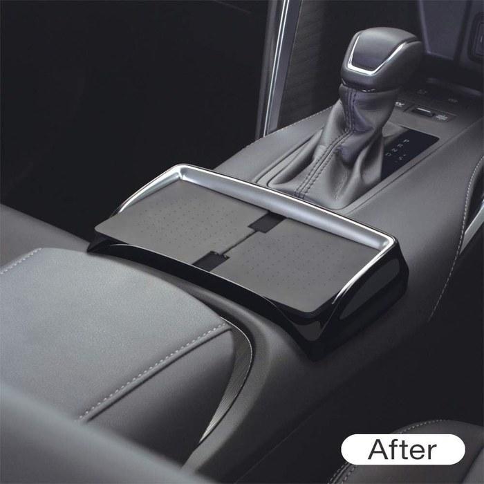 Tsuchiya Yac Toyota Harrier 80 Series Console Tray - Black/Silver - SY-HR15 (1pc)