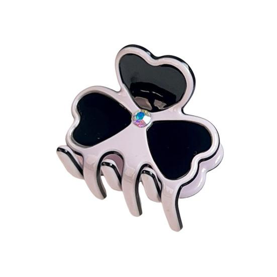 Shark Hair Claw, Built-in High Elastic Spring Hair Clip, Clover Shape Back Head Hair Clip, Portable Hair Accessory for Daily Travel
