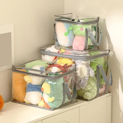 Transparent Toy Storage Bag Large Capacity Waterproof Easy To Clean Zipper Bag Multifunctional Clear Storage Container