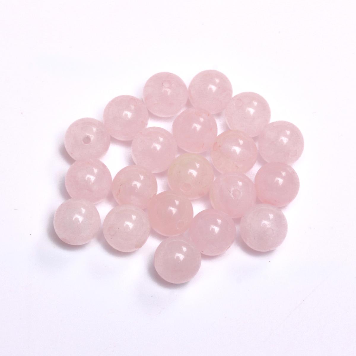 

15-40 шт. 4/6/8/10/12 мм порошкоподібні кришталеві намистини, круглі, рожеві, натуральні камені, вільні намистини, намисто, брелок, брелок ручної роботи, ювелірний матеріал оптом 8mm 20pcs