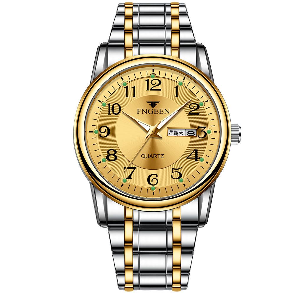 Men's Waterproof Luminous Running Alarm Clock Watch