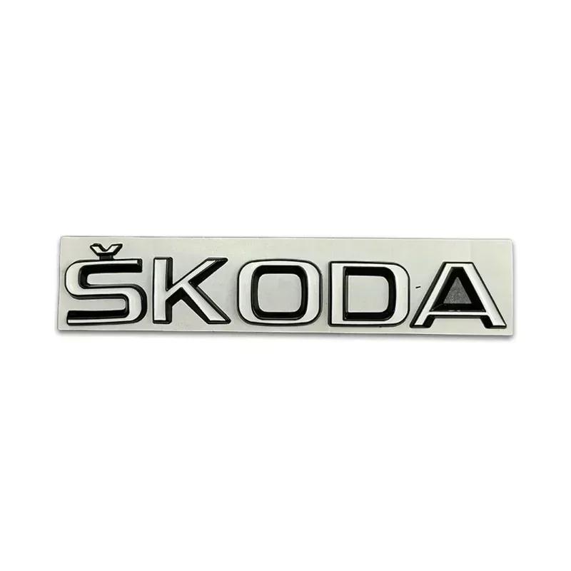 2025 New Metal for SKODA Rapid Kodiaq Superb Yeti Karoq Octavia A7 Tour RS Kamiq Badge Car Styling Rear Trunk Emblem Stickers Ac