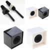 Cube Square Interview Box Microphone Logos TV Station Flags Portable Holder