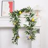 Artificial Lemon Garland Decorative Lifelike Greenery Lemon Vine Garland for Home Wedding Decoration