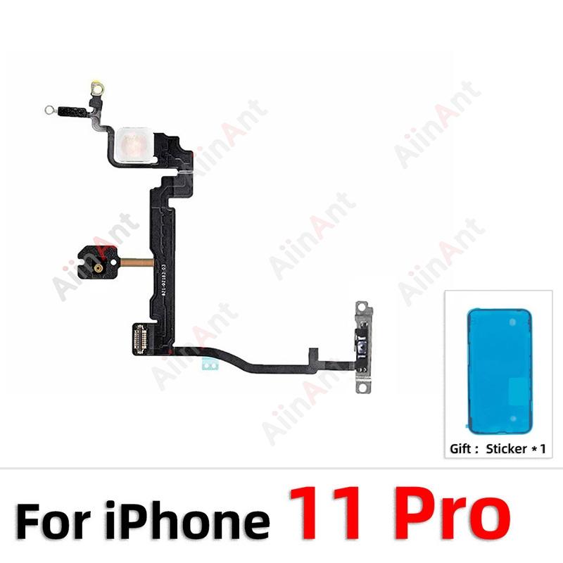 Power Volume Buttons FlashLight Power Flex Cable For iPhone 11 Pro X XR Xs Max 5s SE 6s 7 8 Plus SE 2 3 2020 2022 With Sticker