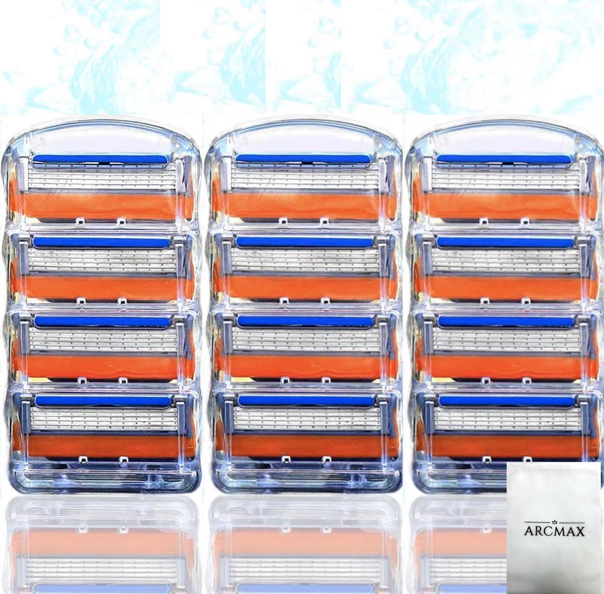 

Gillette Replacement Blades Gillette Replacement Blades Electric 5 Blades Proglide Fusion Compatible 12 Pieces [ARCMAX] (Orange)