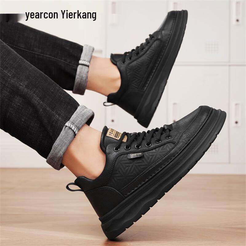YEARCON Men s Autumn/Winter Thick-Soled Casual Sneakers 42