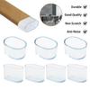 4~20pcs Silicone Chair Leg Cap Oval Covers Furniture Table Feet Floor Protectors Furniture Cups Home Accessories And Partss