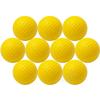 10Pcs/Lot Soft Indoor Practice Pu Yellow Golf Balls Training Aid Drop Shipping Wholesale Gift For Golfers
