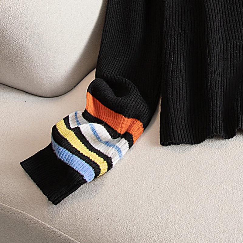 SIBASHE Women's V-Neck Long Sleeve Slim-Fit Knit Cardigan