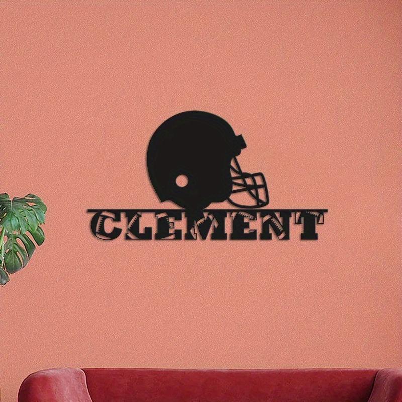 Custom Football Metal Sign with Personalized Name – Unique Soccer Wall Art & Home Decor for Players and Fans