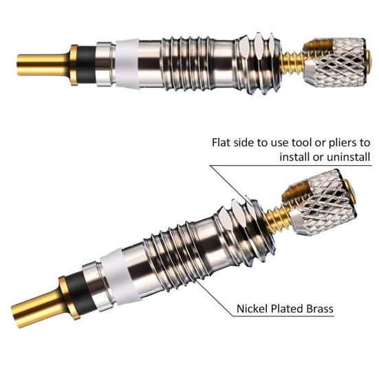 Presta Valve Core Kit Rustproof Corrosion Resistant Reliable Performance Universally Compatible Presta Valve Cores Caps Set