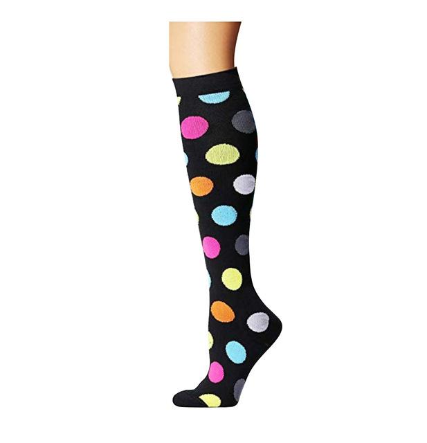 Latest Pressure Lower Limb Warmers 30 Mmhg Female Male Golfs Legging Socks Animal Fruit Prints Outdoor Athletic Running Lengthy Pressure Long Socks