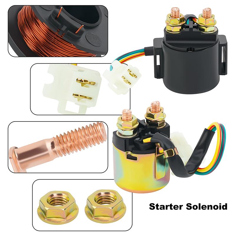 Motorcycle Electrical Starter Solenoid Relay Switch For YAMAHA MOTO-4 200 225 250 350 YFM200 YFM225 YFM250 YFM350 / XT600