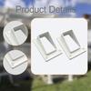 2" X 3 1/2" PVC Stair Railing Bracket Kit Angled Connector Easily Install Spare Parts Multipurpose